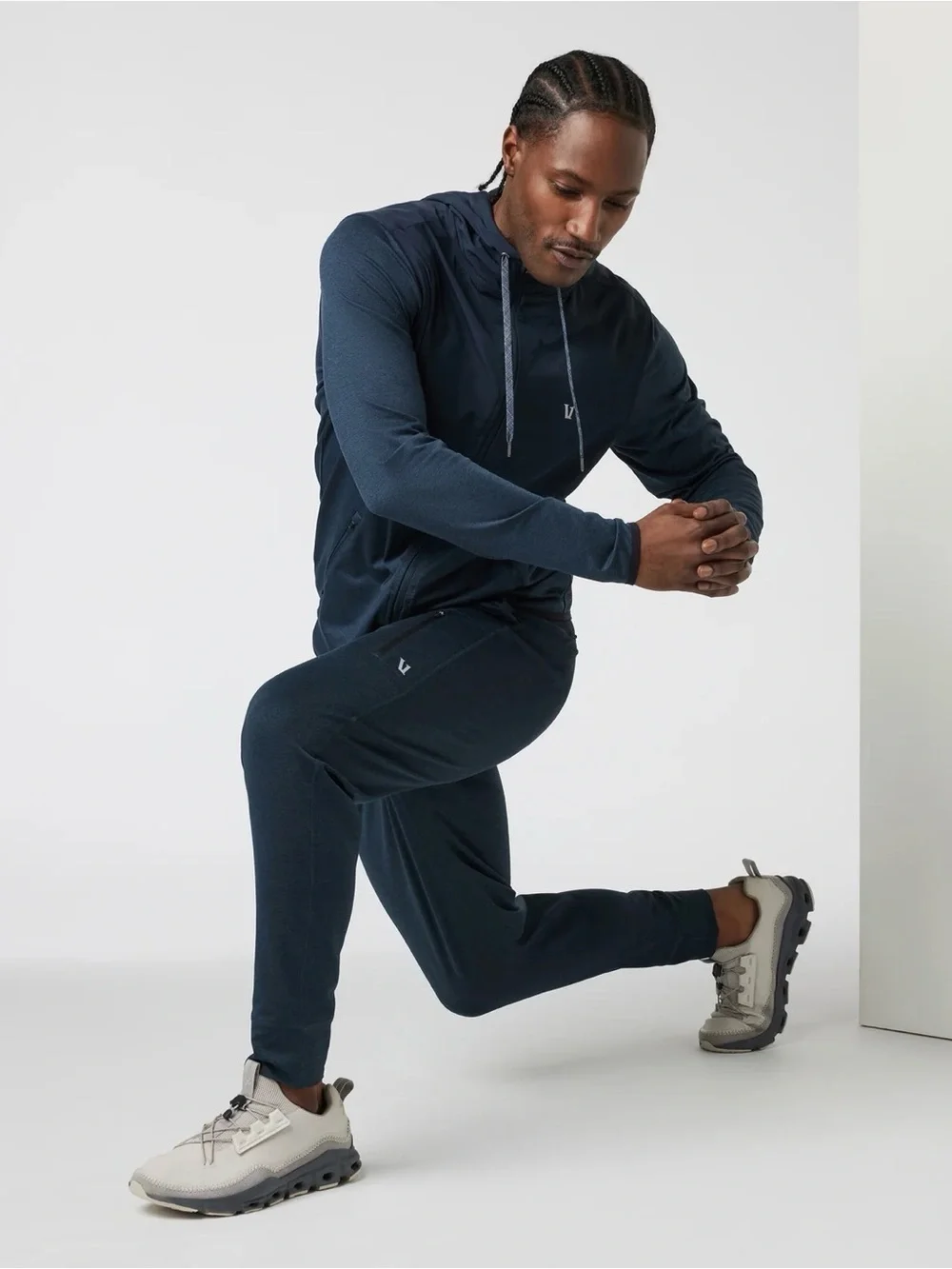 Vuori Navy Drawstring Joggers for Men
